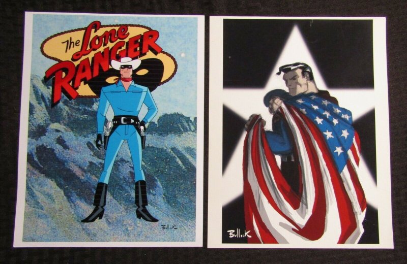 Bullick 8.5x11" Portfolio Prints NM 9.4 Lone Ranger / Superman / Batman, raw comic book in NM 8.5 condition — front cover