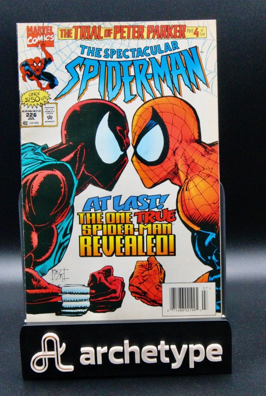 The Spectacular Spider-Man #226 (Marvel Comics, 1995), raw comic book in VF condition — front cover