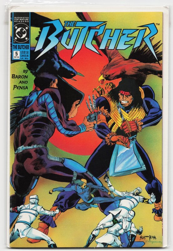 The Butcher #5 (DC Comics, 1990), raw, ungraded comic book — front cover