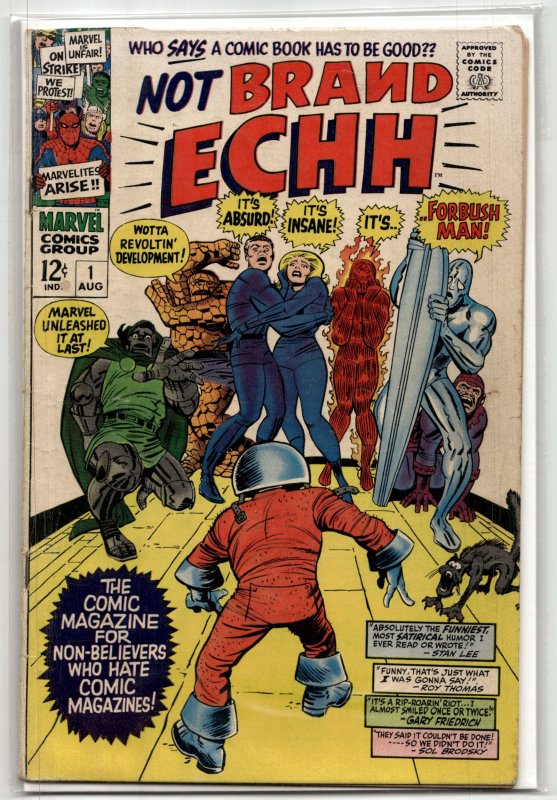 Not Brand Echh #1 (Marvel Comics, 1967), raw, ungraded comic book — front cover