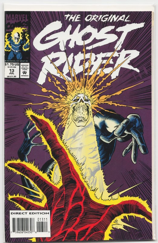 The Original Ghost Rider #13 (1993), raw, ungraded comic book — front cover