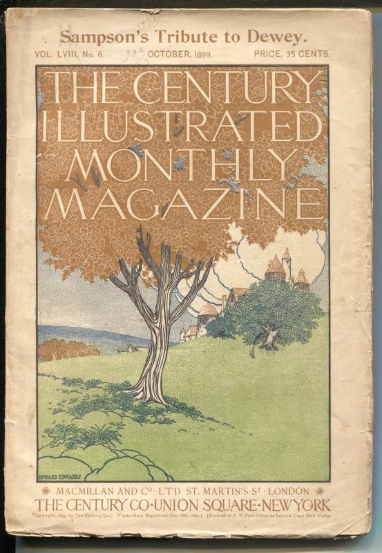 Century Illustrated Monthly Magazine 10/1899-Edward Edwards Cover-pulp Format..., raw, ungraded comic book — front cover
