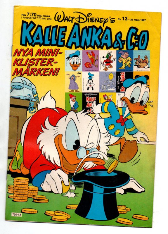 Walt Disneys Kalle Anka & C: O #13, raw comic book in VG/FN condition — front cover