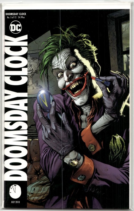 Doomsday Clock #5 (DC Comics, 2018), raw, ungraded comic book — front cover