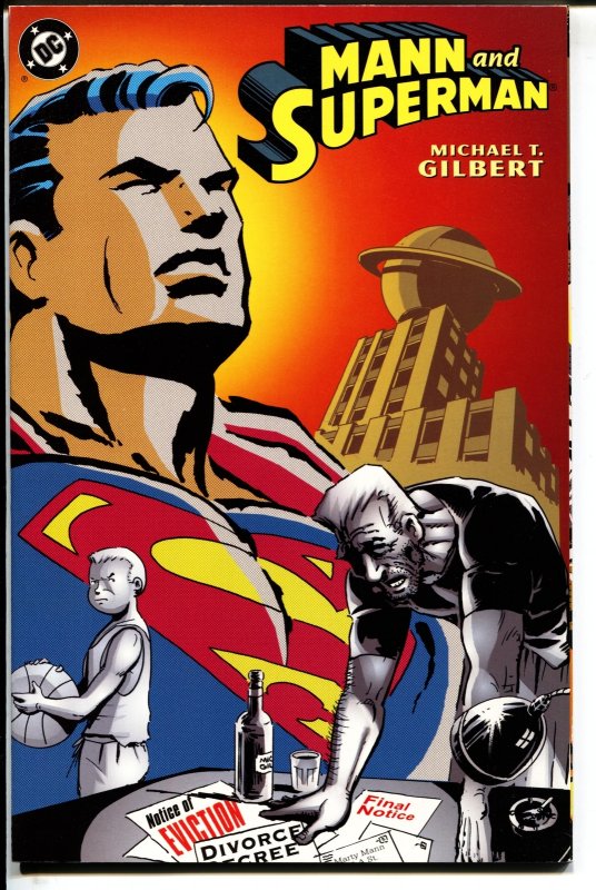 Mann and Superman-Michael T. Gilbert-TPB-trade, raw, ungraded comic book — front cover