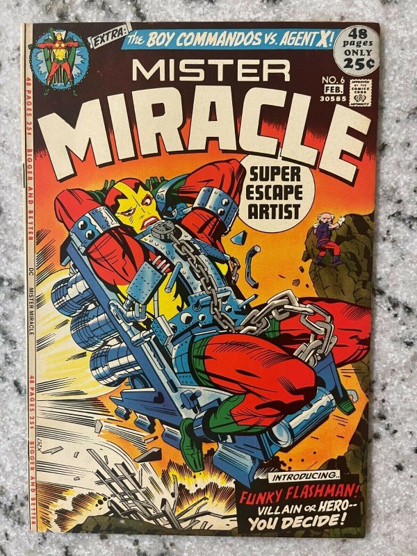 Mister Miracle #6 (DC Comics, 1972), raw comic book in NM condition — front cover