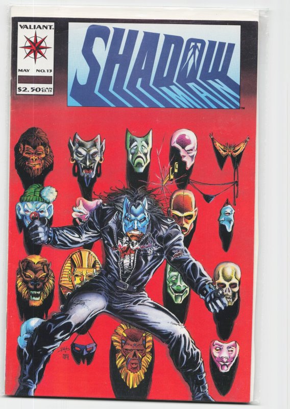 Shadowman #13 (Valiant Comics, 1993), raw, ungraded comic book — front cover