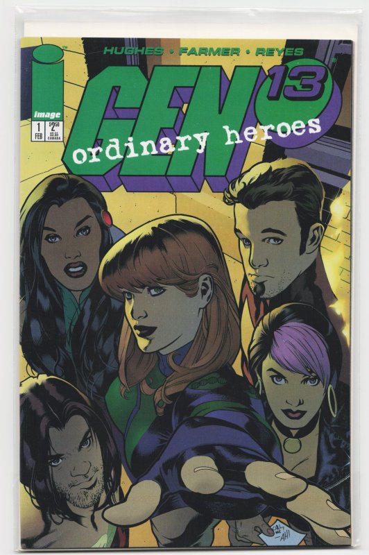 Gen 13: Ordinary Heroes #1 (Image Comics, 1996), raw, ungraded comic book — front cover