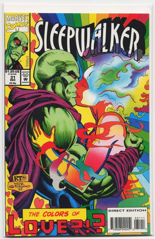 Sleepwalker #31 (Marvel Comics, 1993), raw, ungraded comic book — front cover