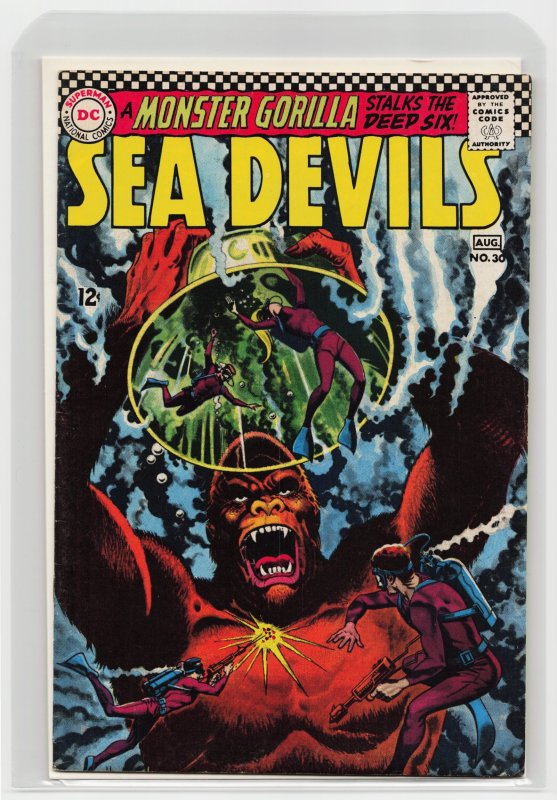 Sea Devils #30 (1966), raw, ungraded comic book — front cover
