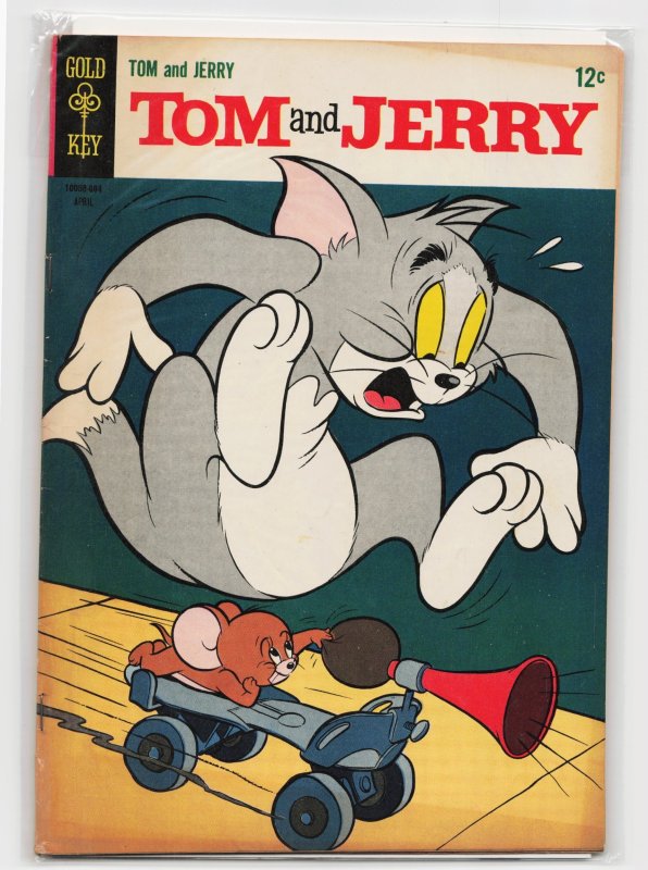 Tom and Jerry #229 (Gold Key, 1966), raw, ungraded comic book — front cover