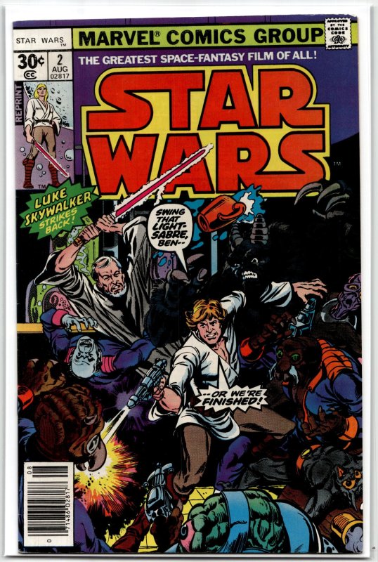Star Wars #2 (Marvel Comics, 1977), raw, ungraded comic book — front cover