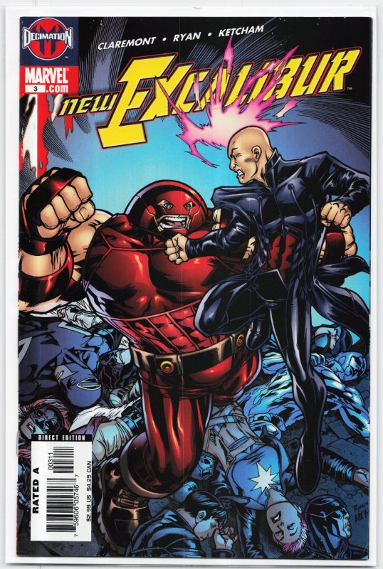 New Excalibur #3 (Marvel Comics, 2006), raw, ungraded comic book — front cover