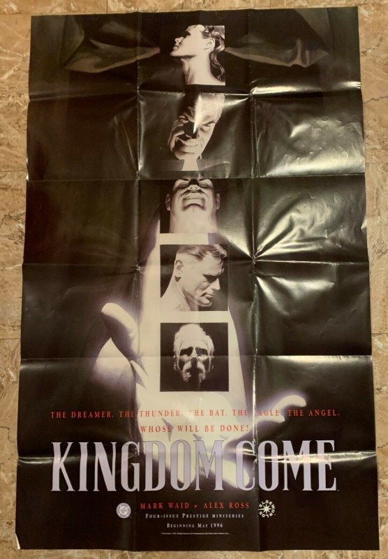 1996 Kingdom Come Alex Ross 24x38" Comic Promo Poster FN+ 6.5 Batman Superman (1996), raw comic book in FN+ 6.5 condition — front cover