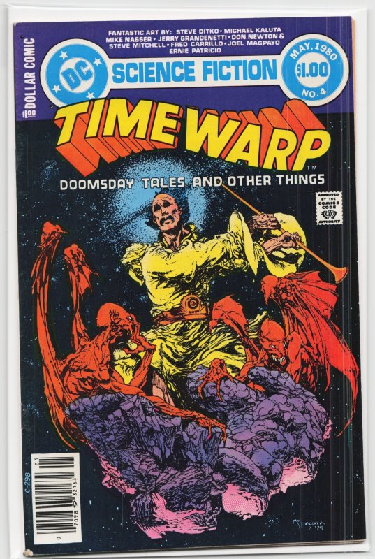 Time Warp #4 (1980), raw, ungraded comic book — front cover