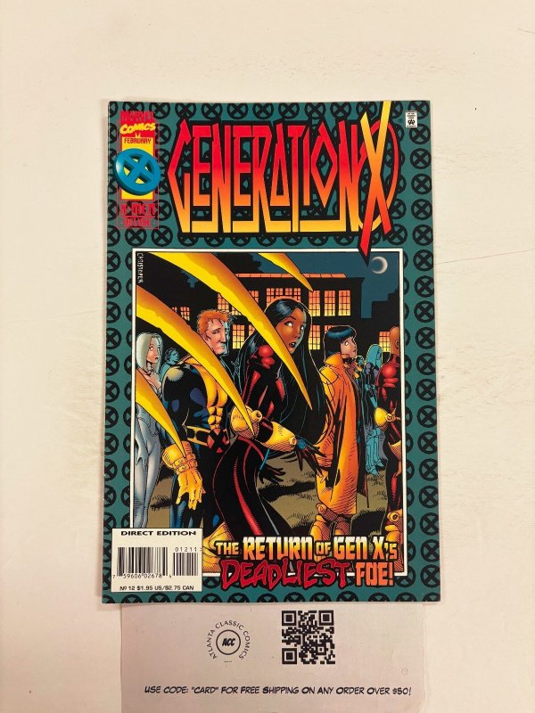 Generation X #12 (Marvel Comics, 1996), raw comic book in NM condition — front cover