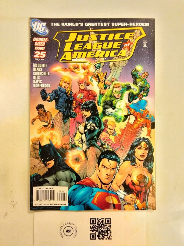 Justice League of America #25 (DC Comics), raw comic book in NM condition — front cover