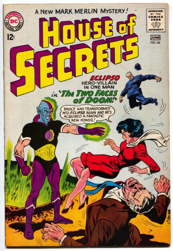 House of Secrets #66 (DC Comics, 1964), raw, ungraded comic book — front cover
