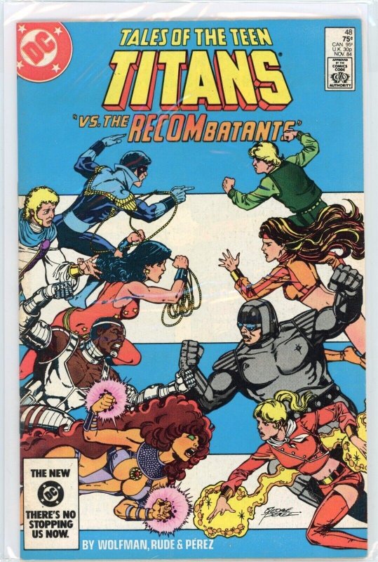 Tales of the Teen Titans #48 (DC Comics, 1984), raw comic book in VF/NM 9.0 condition — front cover