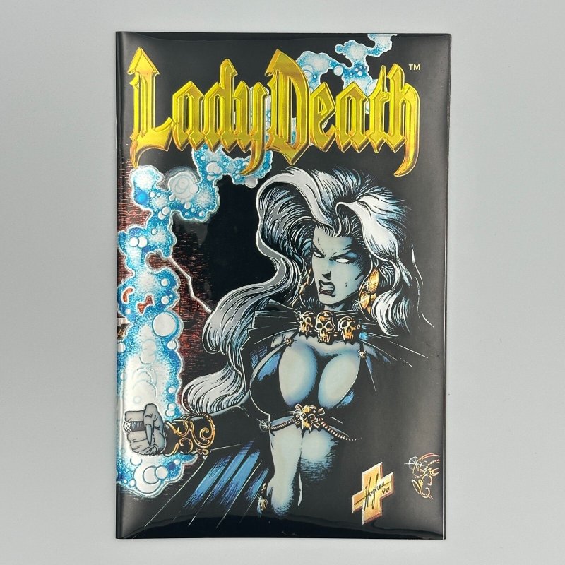 Lady Death II Between Heaven & Hell #1 (1995), raw comic book in NM- condition — front cover