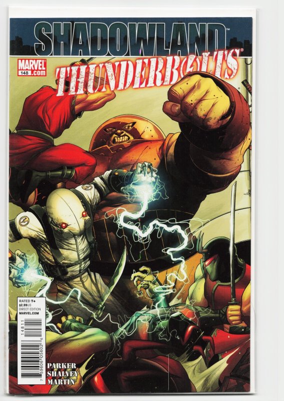 Thunderbolts #148 (Marvel Comics, 2010), raw, ungraded comic book — front cover