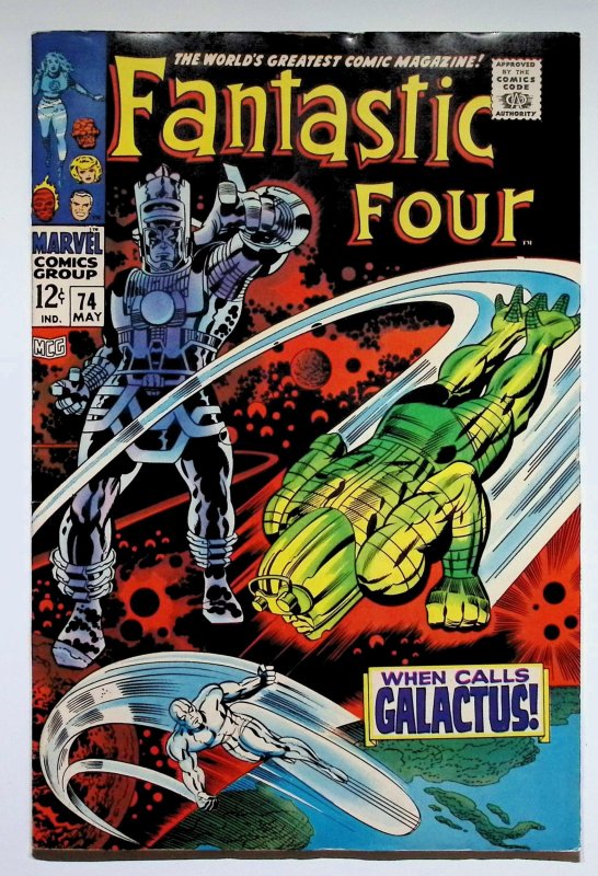 Fantastic Four #74 (Marvel Comics, 1968), raw, ungraded comic book — front cover