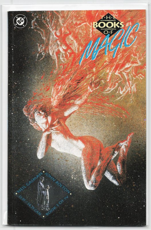 Books of Magic #1 (DC Comics, 1990), raw, ungraded comic book — front cover