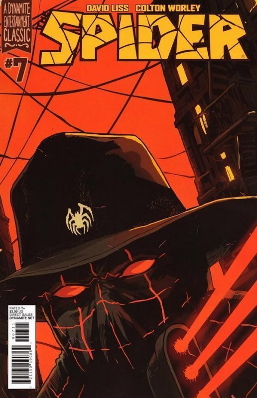 The Spider #7 (Dynamite Entertainment), raw comic book in VF/NM condition — front cover
