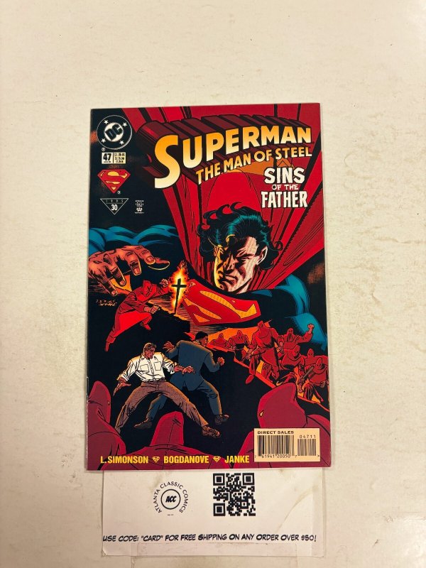 Superman Man of Steel #47 (DC Comics, 1995), raw comic book in NM condition — front cover