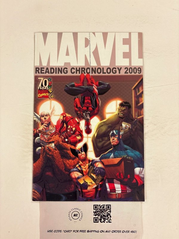 Marvel Reading Chronology #1 (Marvel Comics, 2009), raw comic book in NM condition — front cover