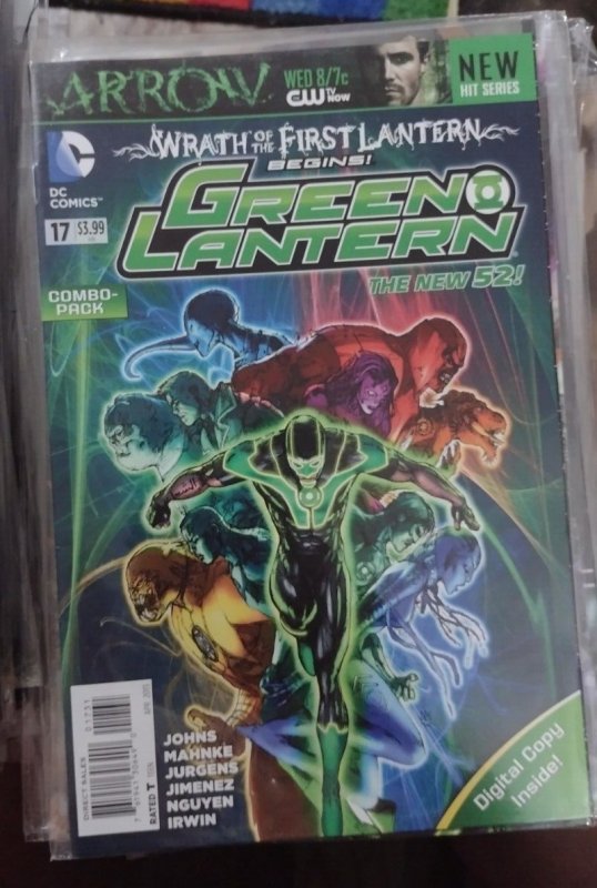 Green Lantern #17 (DC Comics, 2013), raw, ungraded comic book — front cover