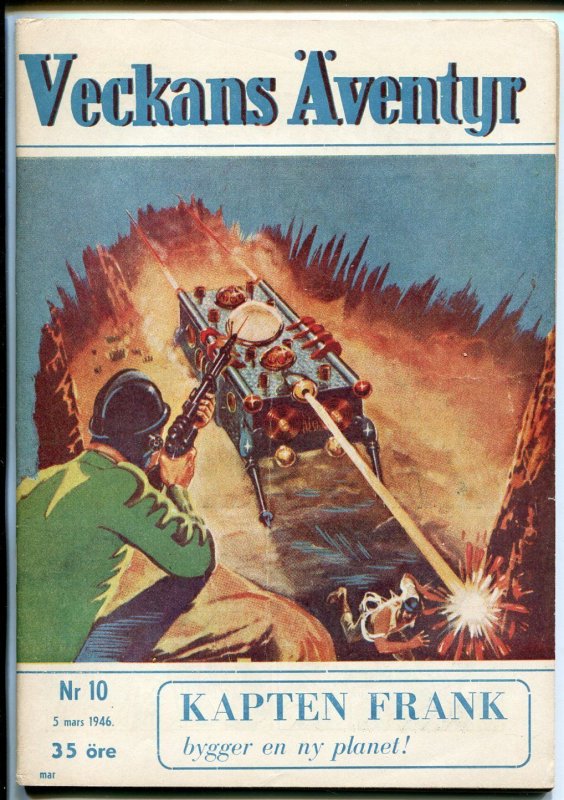 Veckans Aventyr Vol. 7 #10-1946-Swedish-comics-pulp Stories-Superman-VF, raw comic book in VF condition — front cover