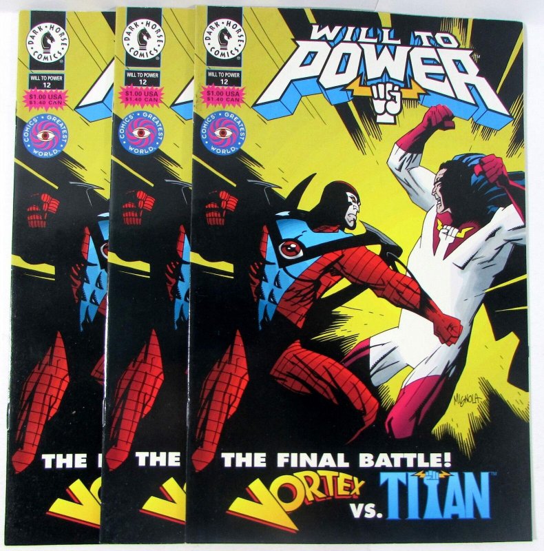 Will to Power Lot of 3 #12 x3 Dark Horse Comics (1994) NM- 1st Print Comic Books (Dark Horse Comics, 1994), raw comic book in NM- condition — front cover
