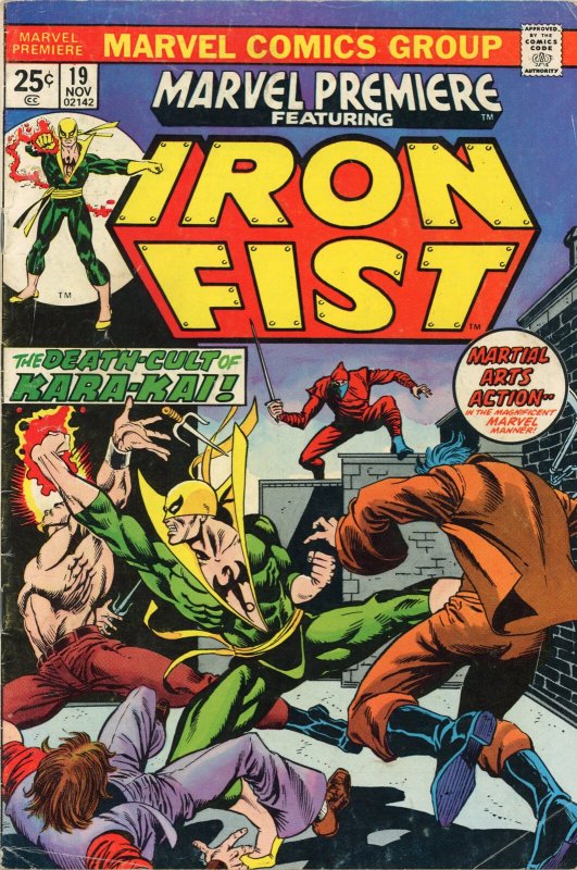 Marvel Premiere #19 (Marvel Comics, 1974), raw comic book in FN condition — front cover