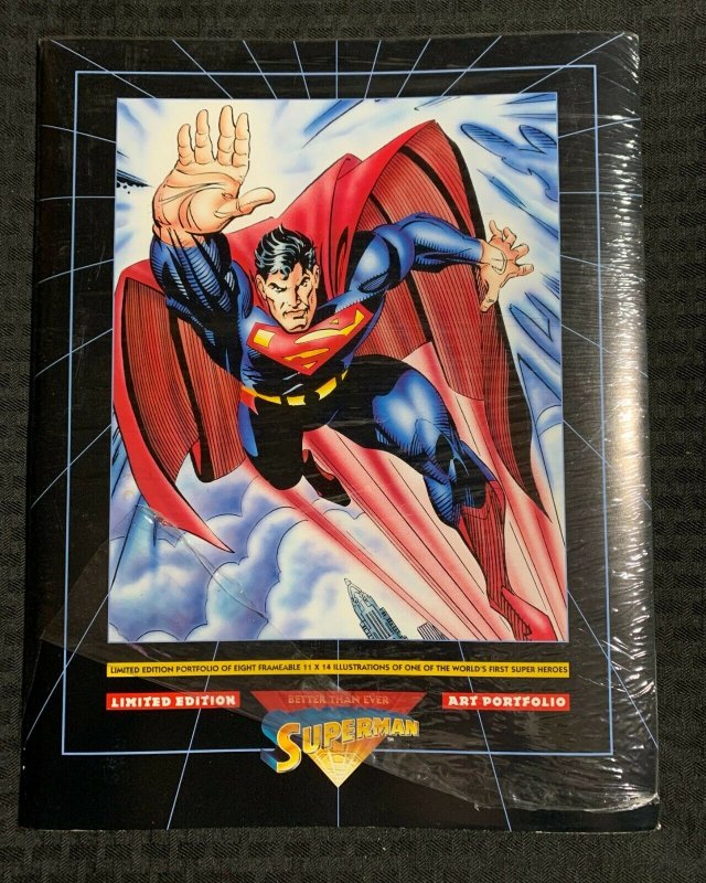 1993 Superman Better Than Ever Portfolio w/ 8 Plates 11x14 Sealed (1993), raw, ungraded comic book — front cover