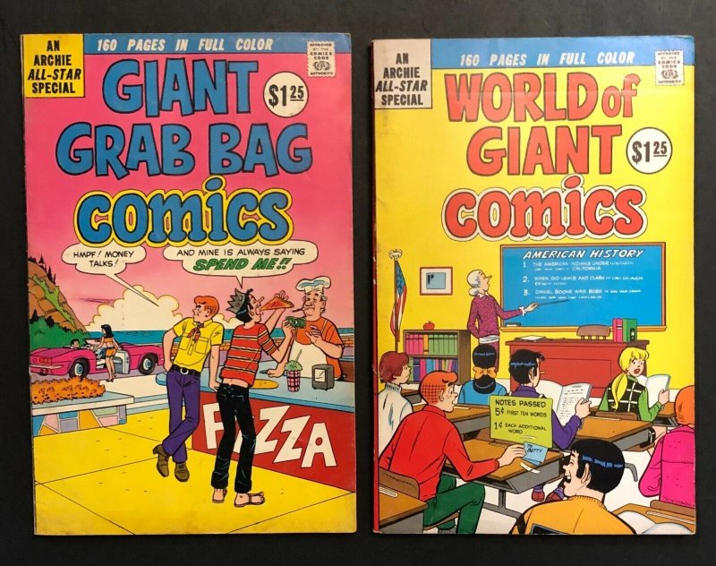 Archie 160 Page Giants lot of 4 (1975) Average Grade Vg/fn (5.0) (Archie Comics, 1975), raw comic book in VG/FN 5.0 condition — front cover