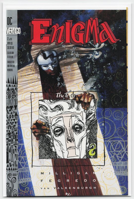 Enigma #2 (DC Comics, 1993), raw, ungraded comic book — front cover