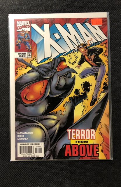X-Man #49 (Marvel Comics, 1999), raw, ungraded comic book — front cover