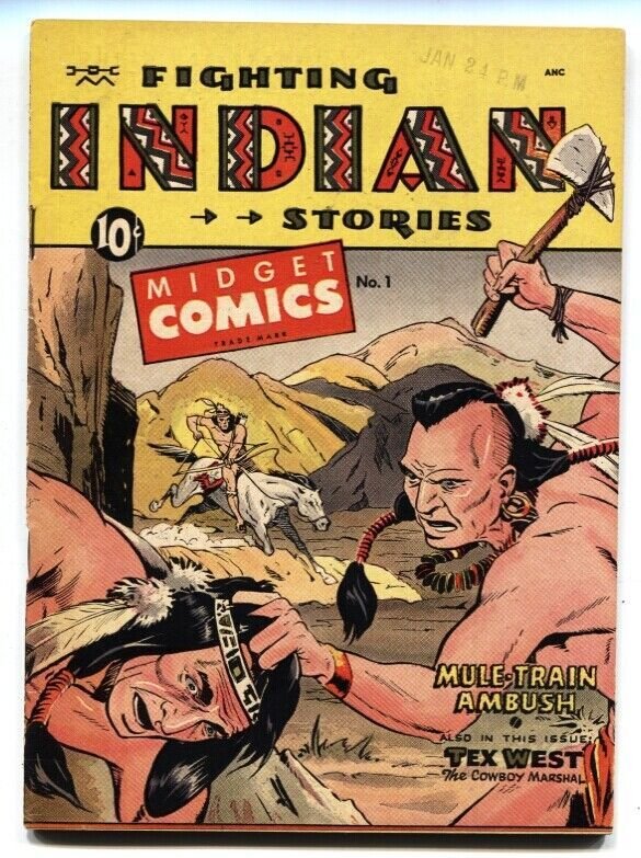 Midget Comics #1 (St. John Publications, 1950), raw comic book in FN/VF condition — front cover
