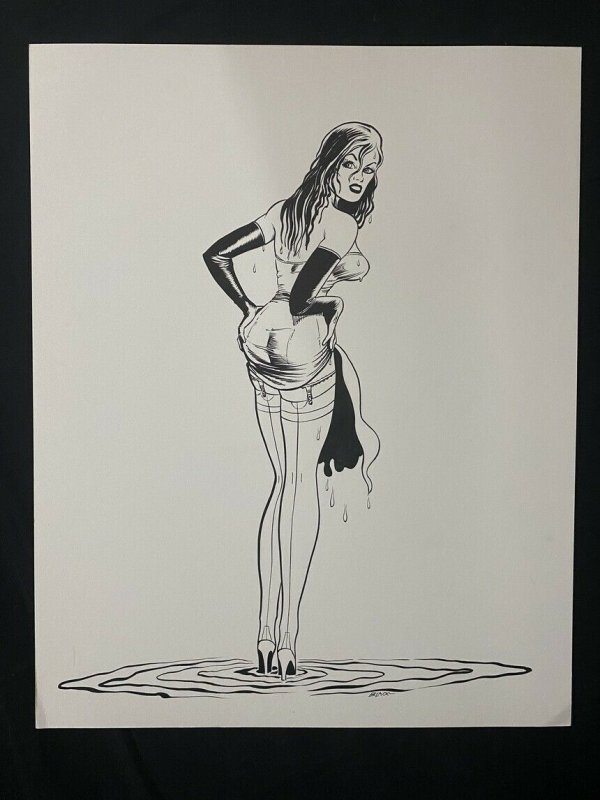 Senorita Rio Original Pin Up by Bill Black- Taillight Stockings, raw, ungraded comic book — front cover