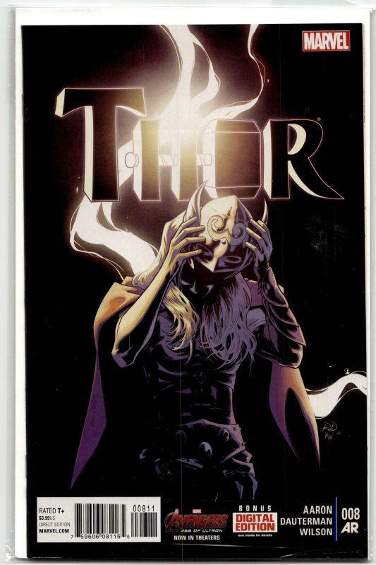 Thor #8 (Marvel Comics, 2015), raw, ungraded comic book — front cover