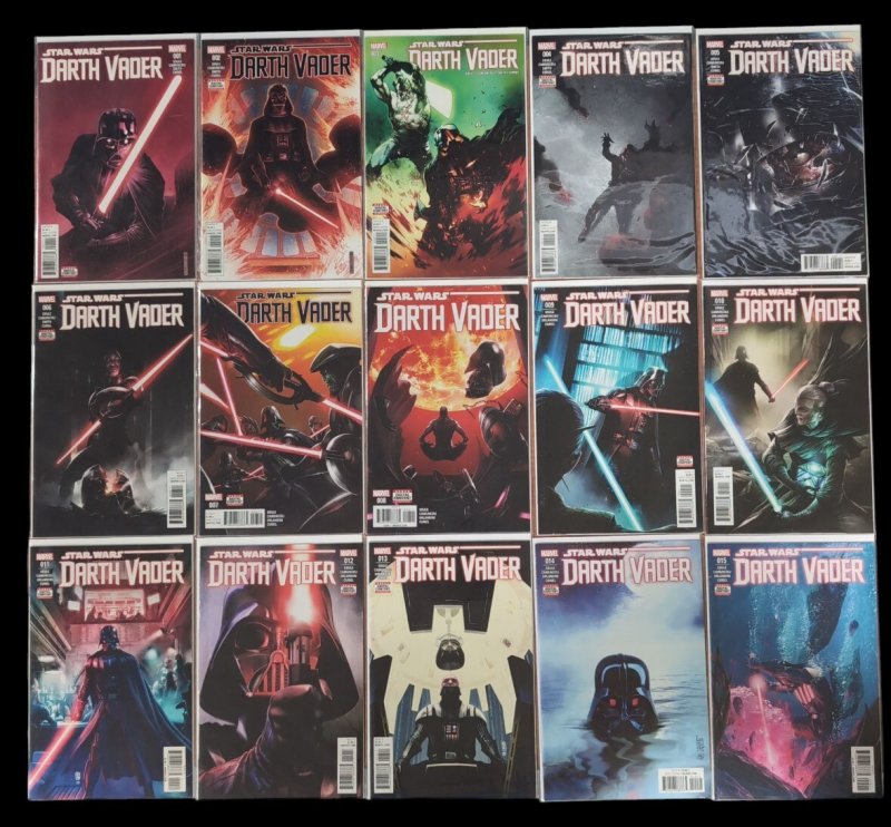 Star Wars Darth Vader #1-25 Grand Inquisitor + Origin of Darth Vader 2017 Fn/vf (Marvel Comics, 2017), raw comic book in FN/VF condition — front cover