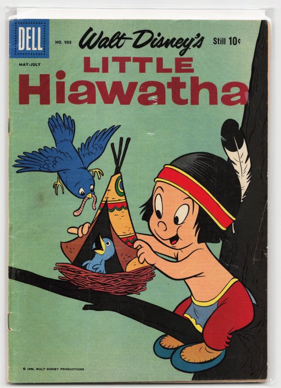 Four Color #988 (Dell Comics, 1959), raw, ungraded comic book — front cover