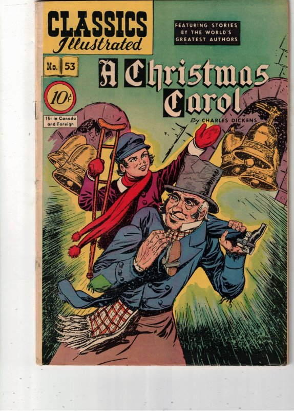Classics Illustrated #53 (Gilberton, 1948), raw comic book in VF+ condition — front cover