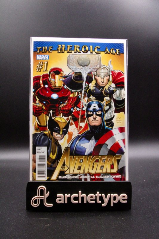 Avengers #1 (Marvel Comics, 2011), raw comic book in NM 9.4 condition — front cover