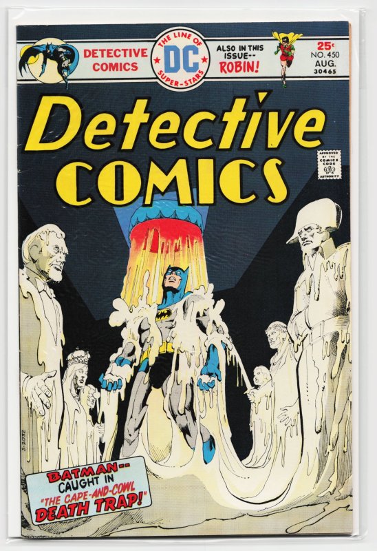 Detective Comics #450 (DC Comics, 1975), raw, ungraded comic book — front cover