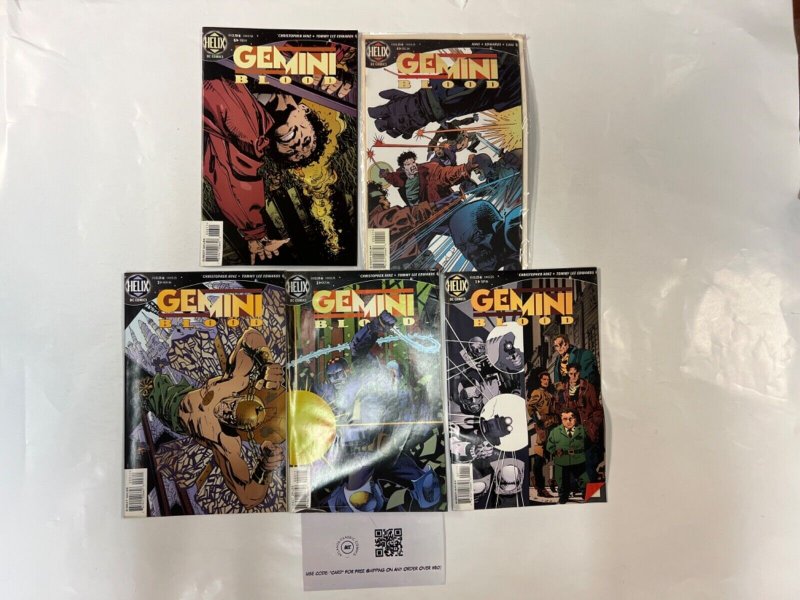 5 Gemini Blood DC Comic Books # 1 2 3 4 6 Batman Superman Wonder Woman 5 JS51, raw, ungraded comic book — front cover