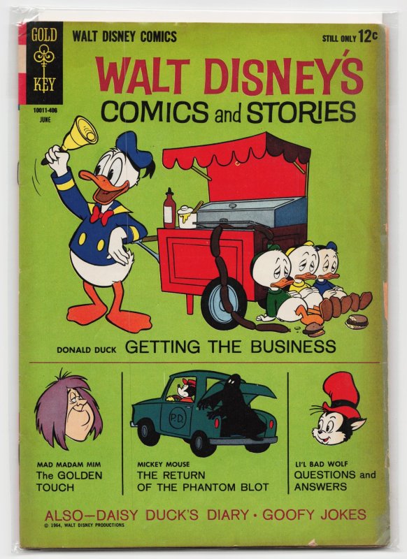 Walt Disney's Comics and Stories #285 (Gold Key, 1964), raw, ungraded comic book — front cover