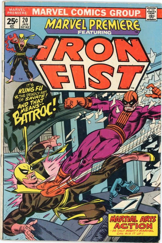 Marvel Premiere #20 (Marvel Comics, 1975), raw comic book in FN condition — front cover