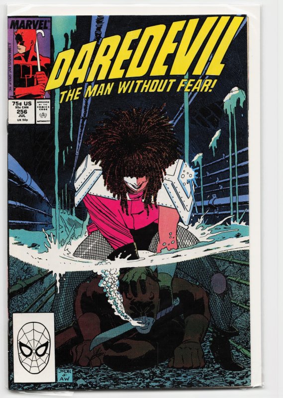 Daredevil #256 (Marvel Comics, 1988), raw, ungraded comic book — front cover
